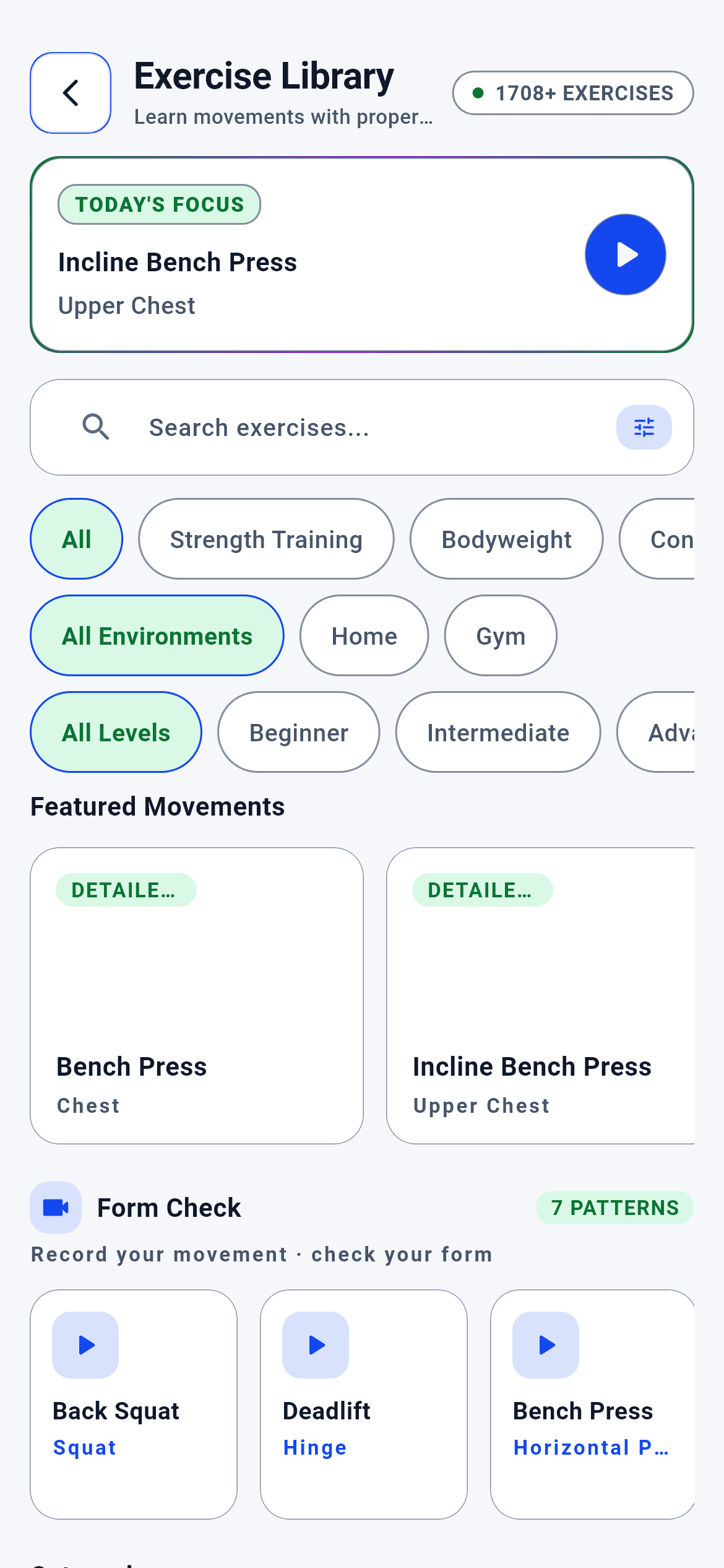 Exercise Library